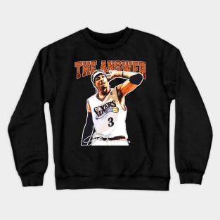 Allen Iverson The Answer Basketball Signature Vintage Retro 80s 90s Bootleg Rap Style Crewneck Sweatshirt